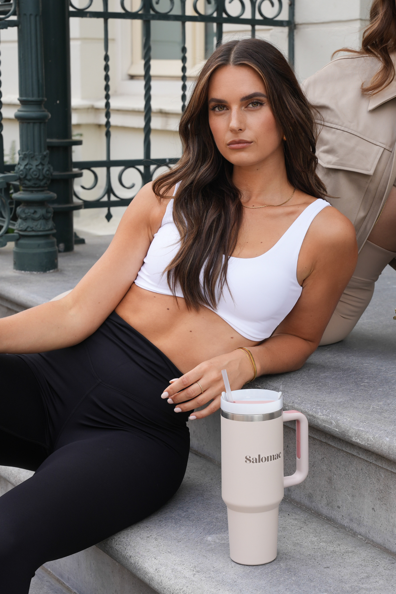 Salomae Drinkbeker | Beige