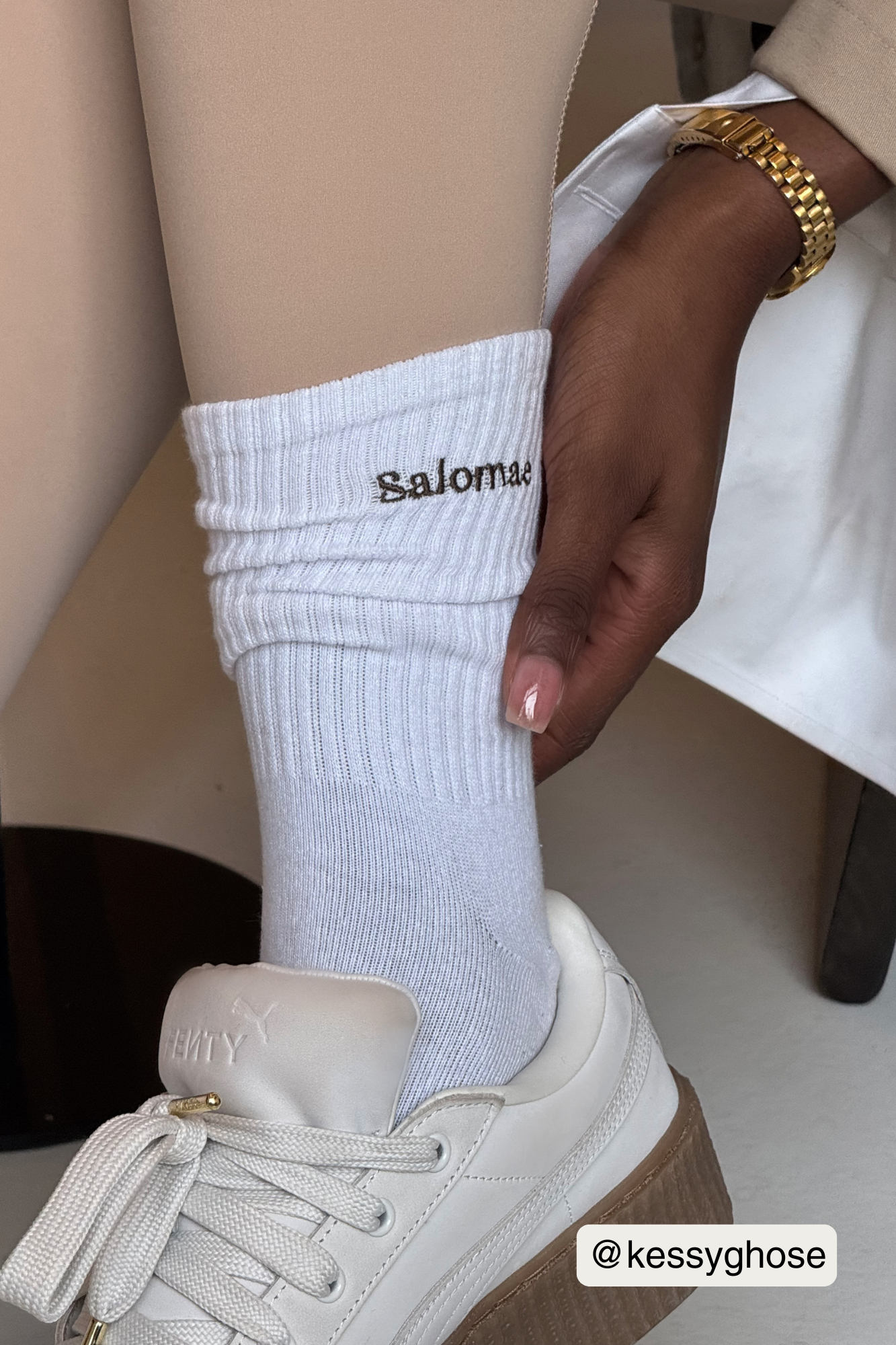 Salomae socks - White